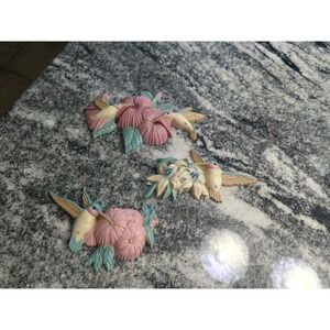 Vintage 1993 Burwood Hummingbirds Wall Decor Set of 3 #3303